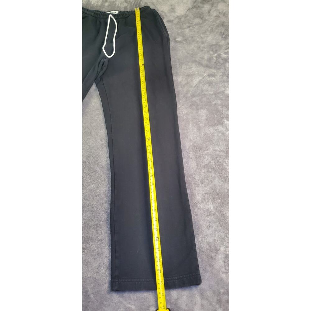 True Religion Basic Sweatpants Unisex Black Size L 100% Cotton Made In USA C32 - Picture 2 of 9